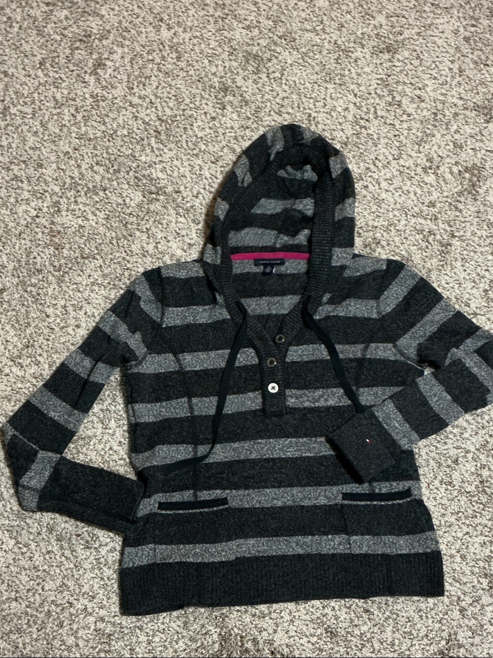Tommy Hilfiger Striped Hooded Sweater